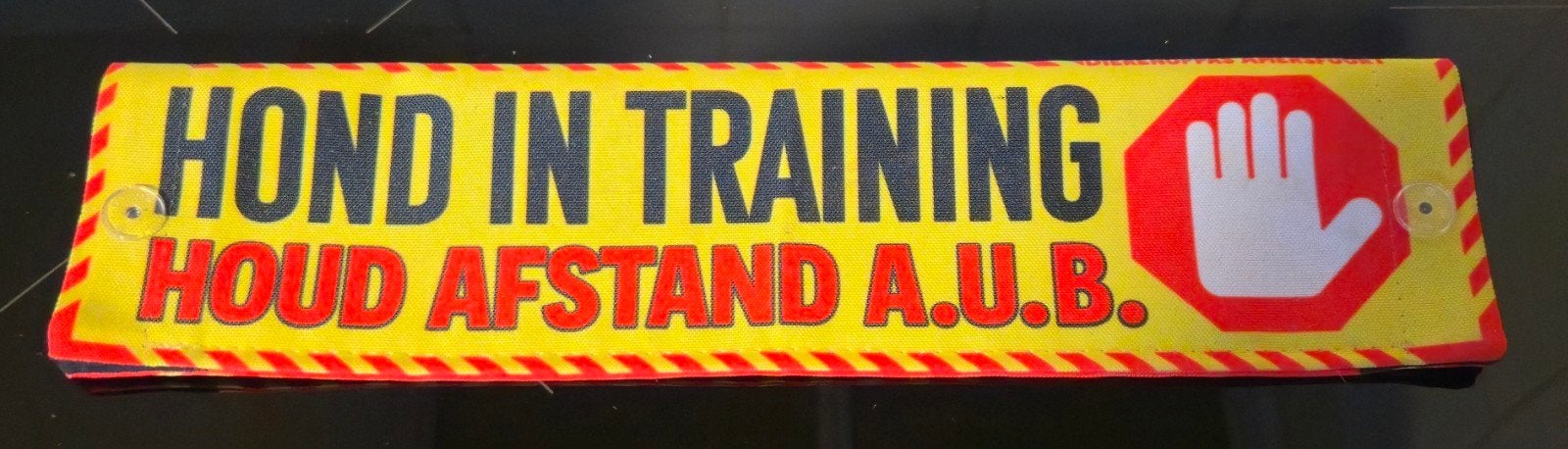Waarschuwingssleeve "Hond in Training", Overige merken, Ophalen of Verzenden, Zo goed als nieuw, Halsband