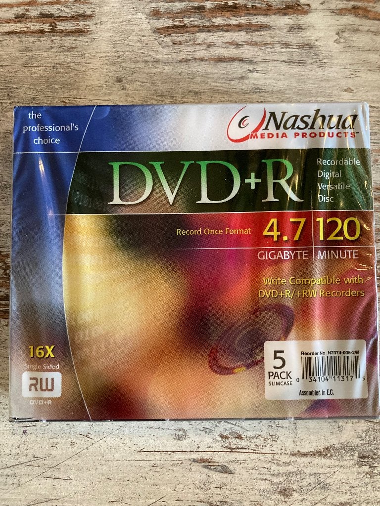 Lege DVD-R discs, Computers en Software, Beschrijfbare discs, Ophalen of Verzenden, Nieuw, Dvd, Nashua