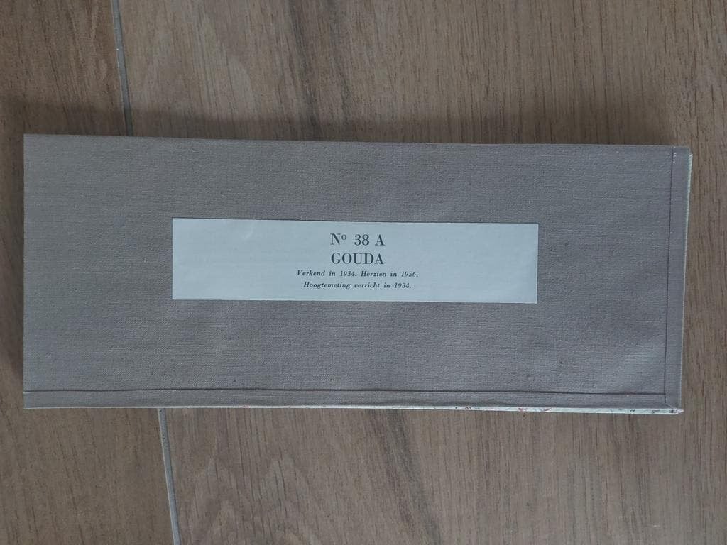38A Gouda Moordrecht Nieuwekerk Capelle Stafkaart uit 1958, Boeken, Atlassen en Landkaarten, Topografische Dienst Nederland, Ophalen of Verzenden
