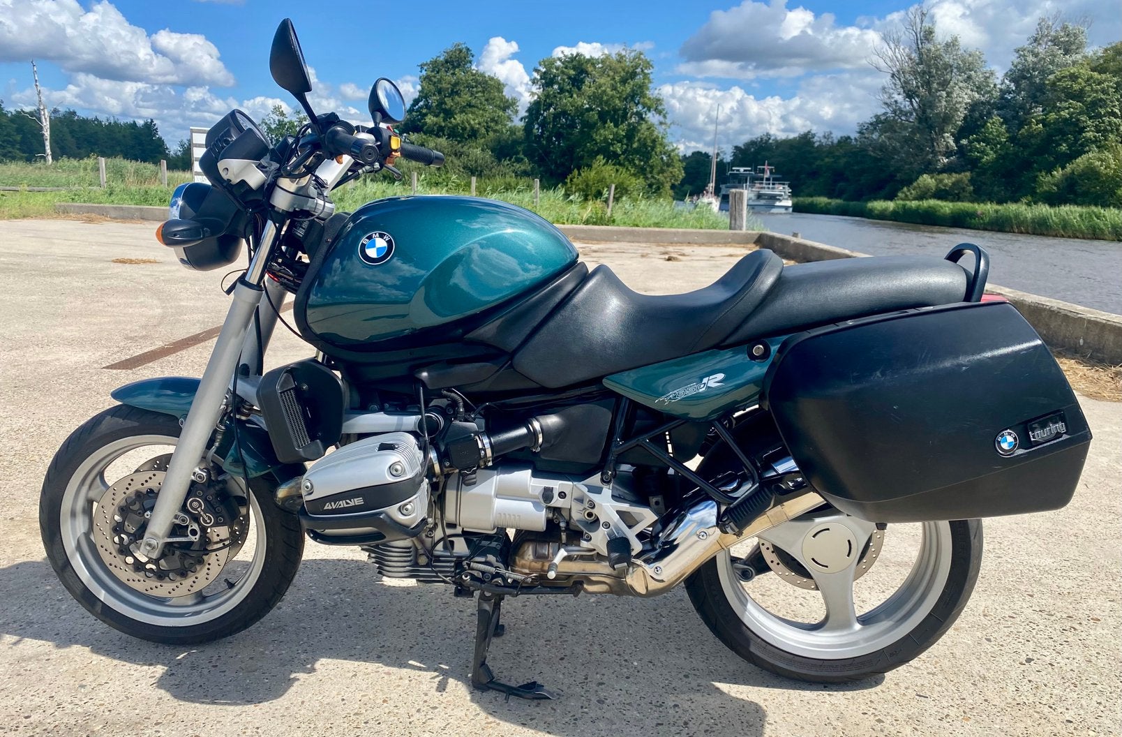 Mooie BMW R850R met koffers 1996 45.xxx km., Motoren, Motoren | BMW, Cardan-aandrijving, 2 cilinders, Occasion, Motorrijbewijs A