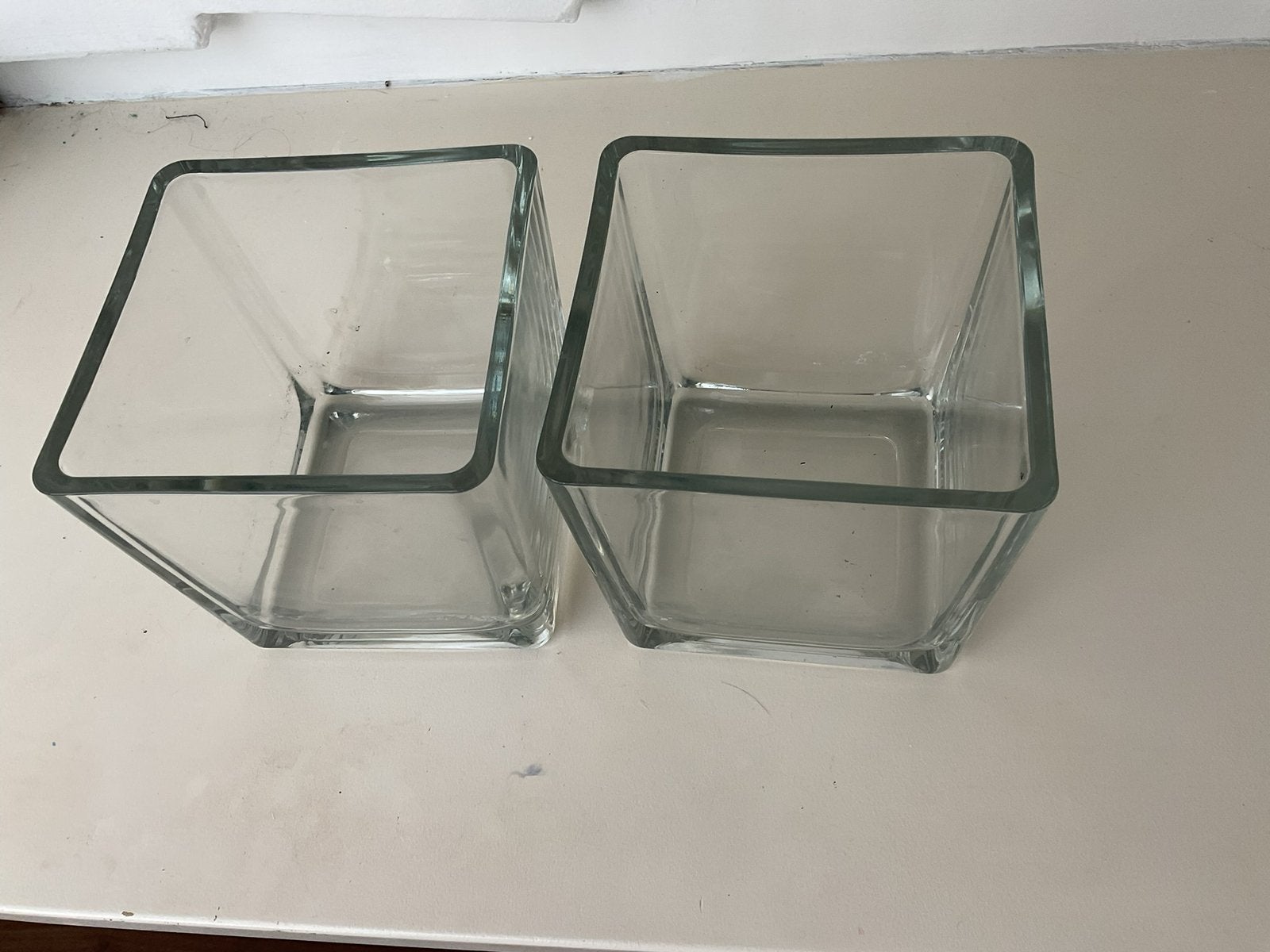 Glazen vierkanten, Ophalen, Zo goed als nieuw, Glas