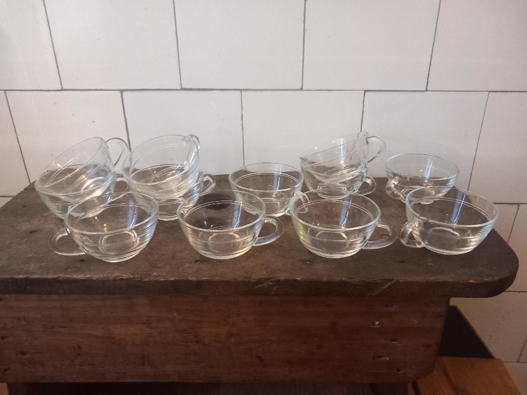 vintage kopjes duralex, made in france, espresso, 12 stuks, Huis en Inrichting, Keuken | Servies, Ophalen of Verzenden, Overige materialen