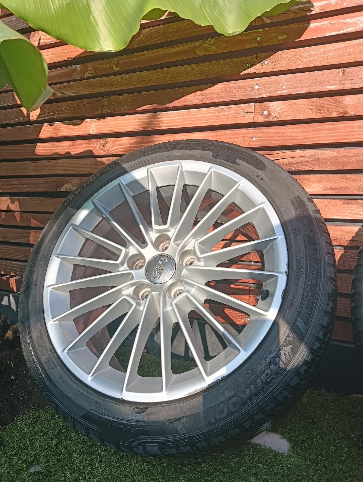Audi velgen met winterbanden - 17 inch, Ophalen, 18 inch, Gebruikt, Banden en Velgen