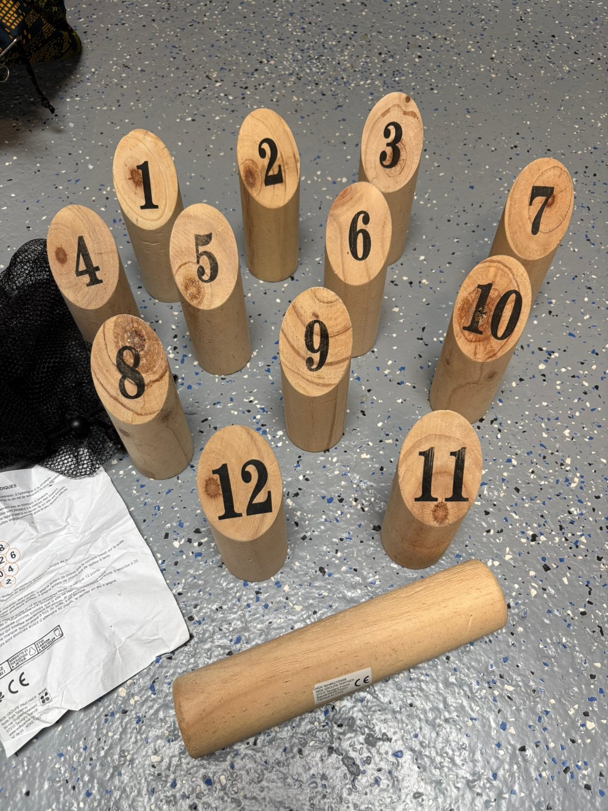 Mölkky spel/ houten werp spel, Ophalen, Gebruikt