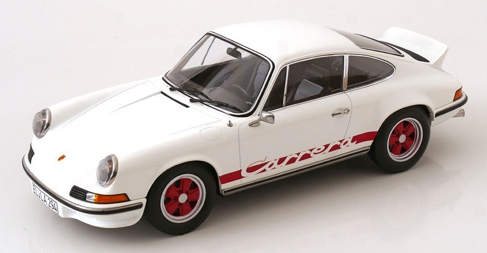 Porsche 911 Carrera RS 2.7 1973 Wit / Rood 1-12 Norev, Tschuiten@hotmail.com, Auto, Frankrijk, Ophalen of Verzenden
