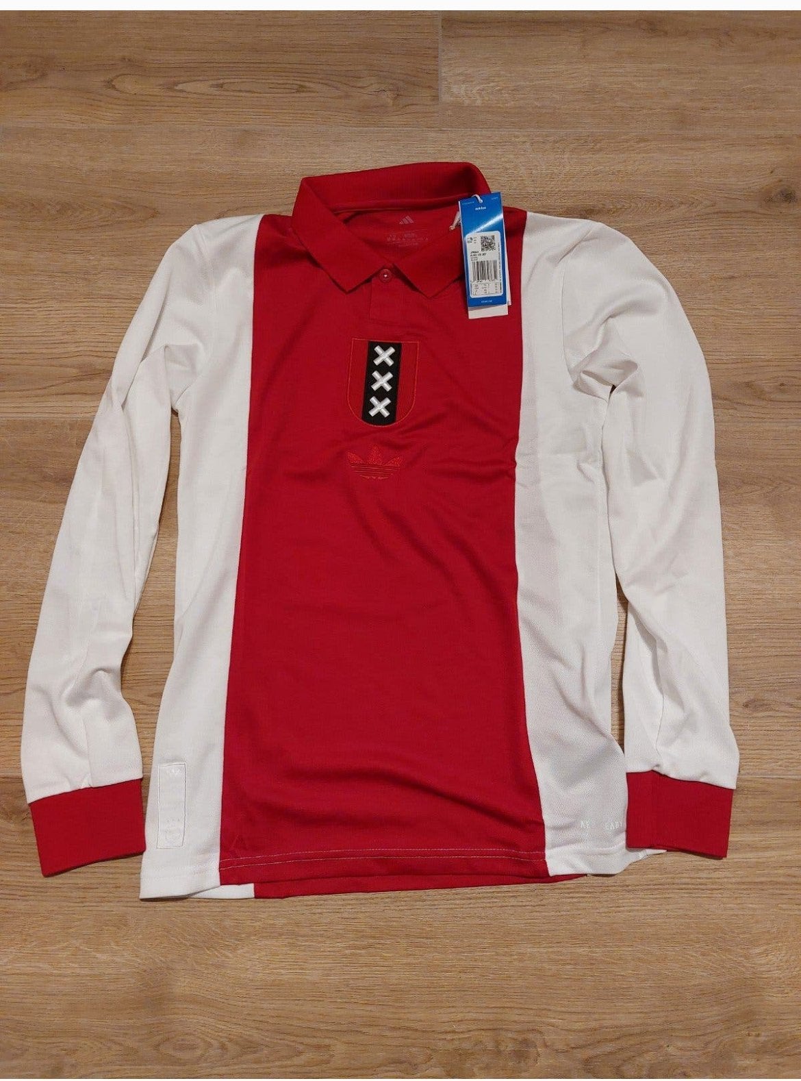 Ajax jubileum-shirt orgineel met kaartje en code. Maat XS, Nieuw, Ophalen of Verzenden, Voetbal, Rood