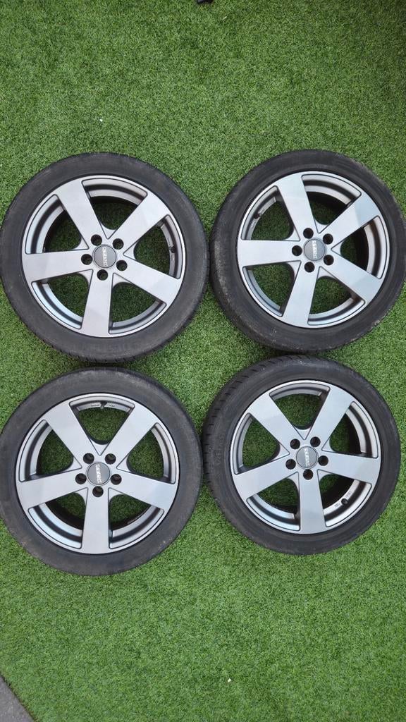 Set (4 st.) Vredestein Ultrac banden op Dezent velgen, Auto-onderdelen, Banden en Velgen, Ophalen, Gebruikt, 16 inch, Banden en Velgen
