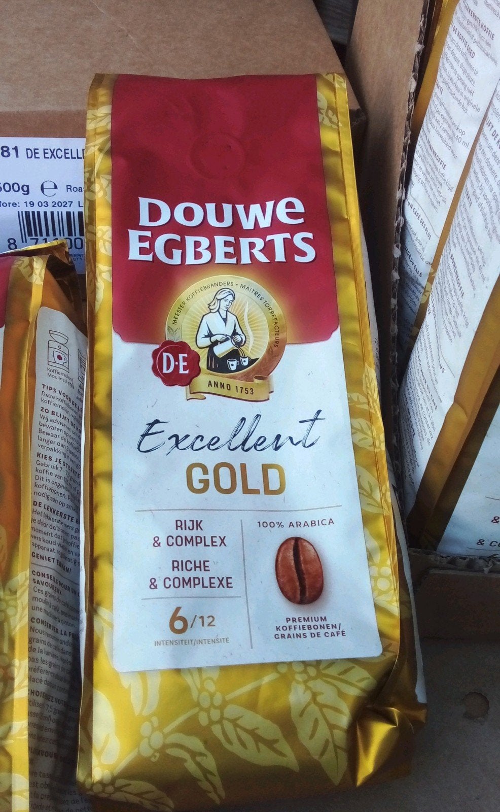 Douwe Egberts Excellent Gold, Witgoed en Apparatuur, Verzenden, Nieuw, Douwe Egberts, Koffiebonen