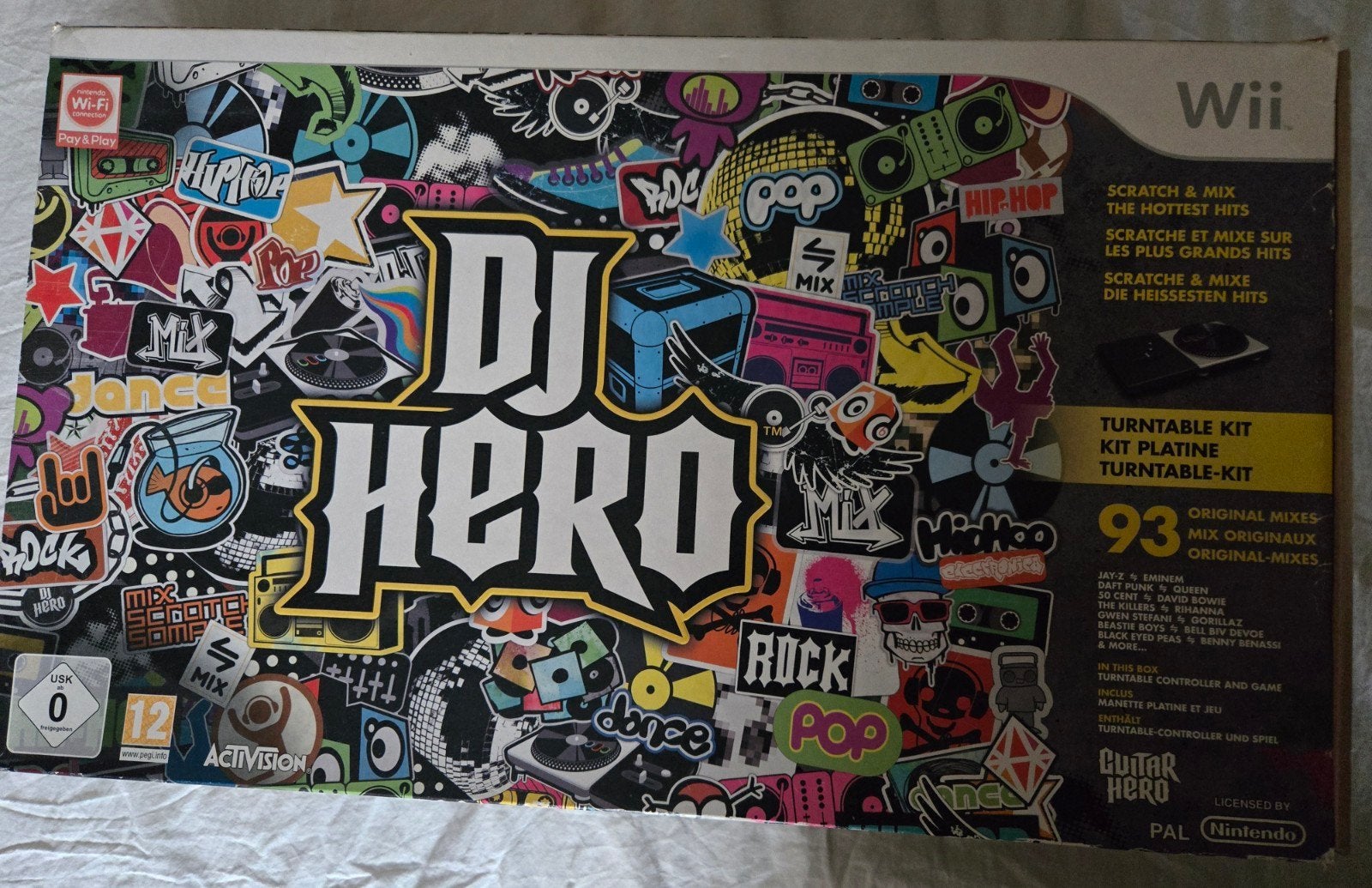 DJ Hero Turntable Kit voor Wii - Compleet met spel, Muziek, 1 speler, Ophalen of Verzenden, Zo goed als nieuw