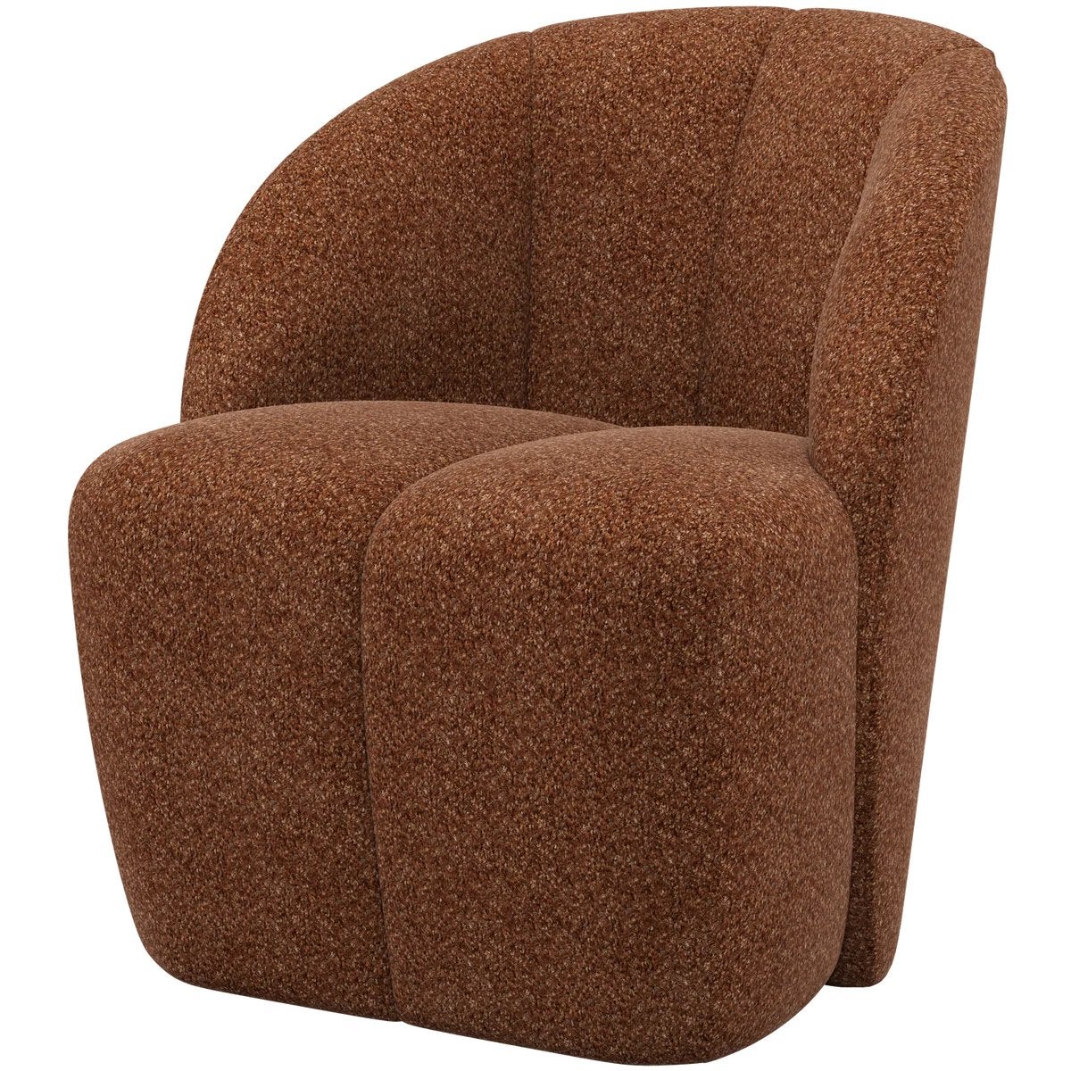 Woood Mojo Draaifauteuil, Wollig Roestbruin - Nieuw! 2 stuks, Ophalen, Minder dan 75 cm, Nieuw, 75 tot 100 cm