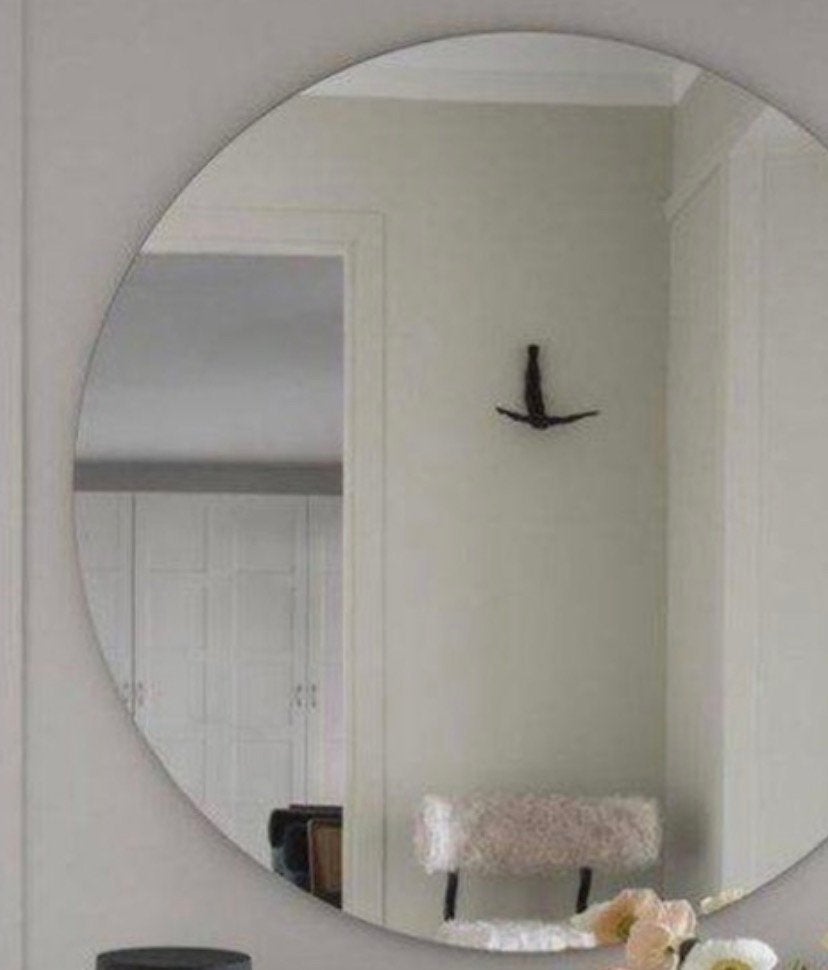 Spiegel doorsnee 130 cm., Huis en Inrichting, Woonaccessoires | Spiegels, Ophalen, 100 tot 150 cm, Rond, 125 cm of meer