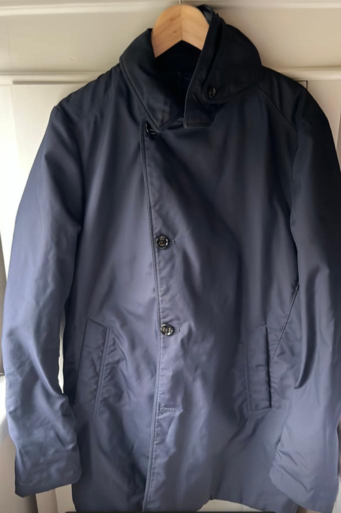 Allegisch jas m (Tussen jas), Ophalen of Verzenden, Zo goed als nieuw, Maat 48/50 (M), Blauw