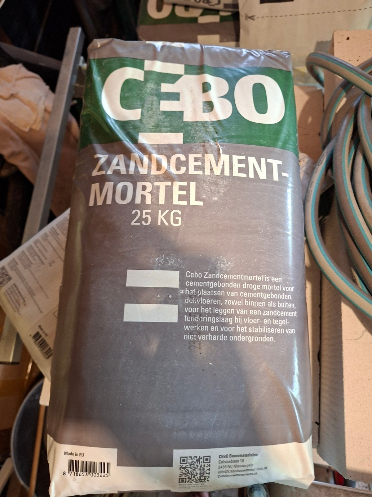 Cebo Zandcementmortel 25 KG, Ophalen, Overige typen, Nieuw, Minder dan 20 cm