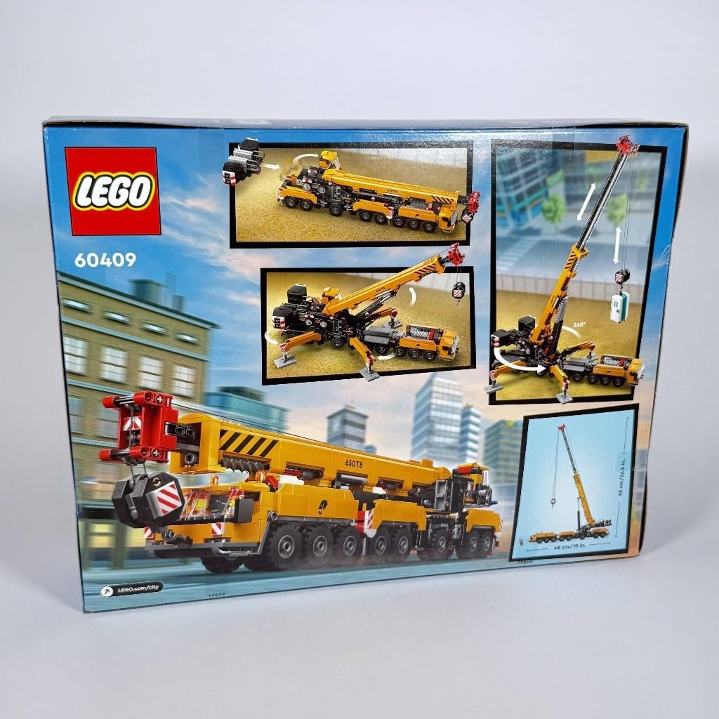 LEGO City 60409 Mobiele Bouwkraan – Nieuw / Sealed, Kinderen en Baby's, Speelgoed | Duplo en Lego, City, Lego, Nieuw, Ophalen of Verzenden