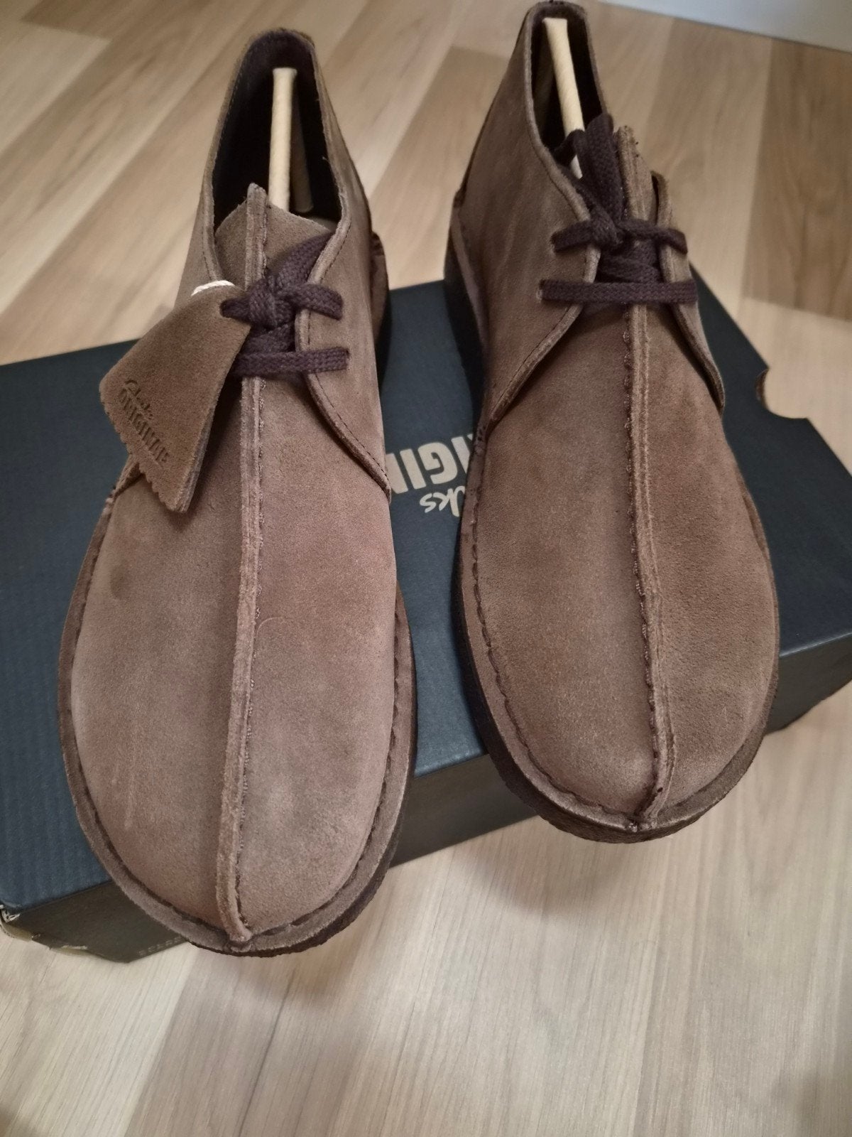 Clarks Desert Trek Bruin Suède Schoenen - Maat 43, Kleding | Heren, Bruin, Overige typen, Nieuw, Clarks
