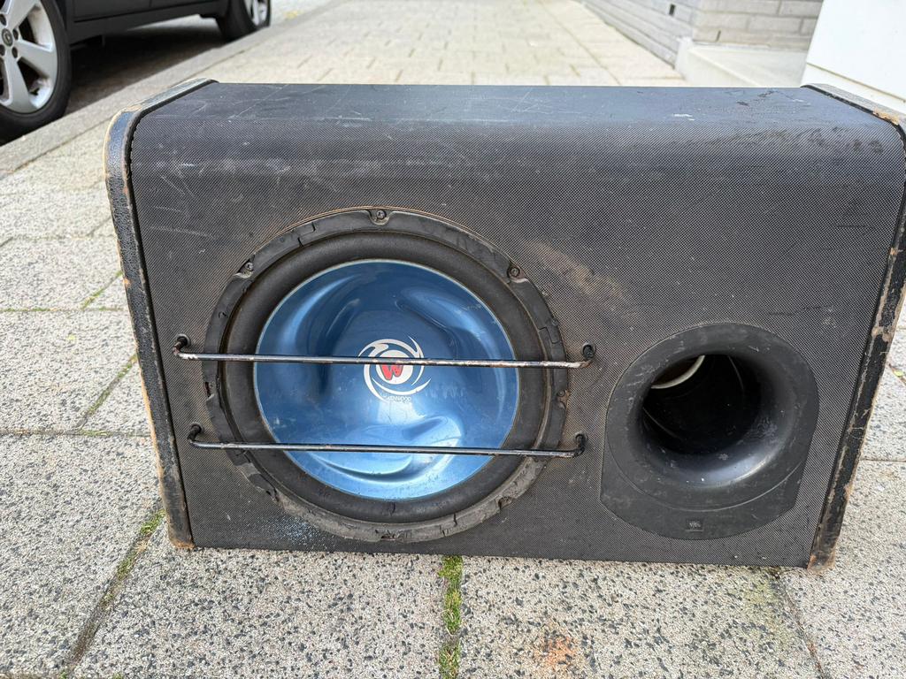 Kenwood subwoofer + versterker, Ophalen of Verzenden, Zo goed als nieuw