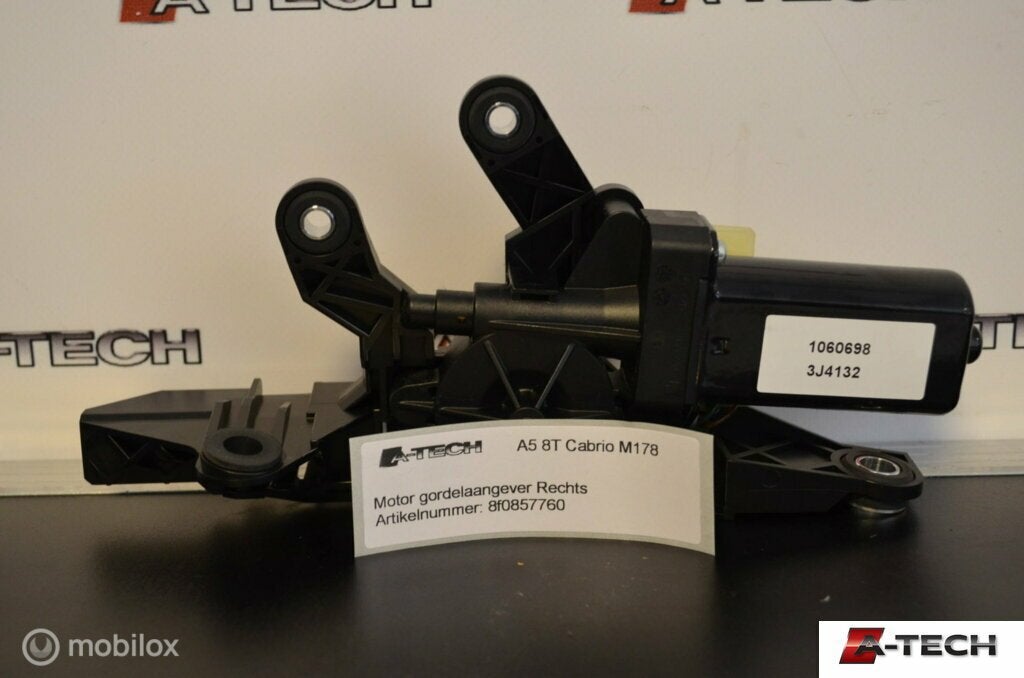 Gordel Audi A5 Cabriolet B8 2.0 TFSI ('09-'17) 8f0857760, Auto-onderdelen, Interieur en Bekleding, Audi, Gebruikt, Audi, Ophalen of Verzenden