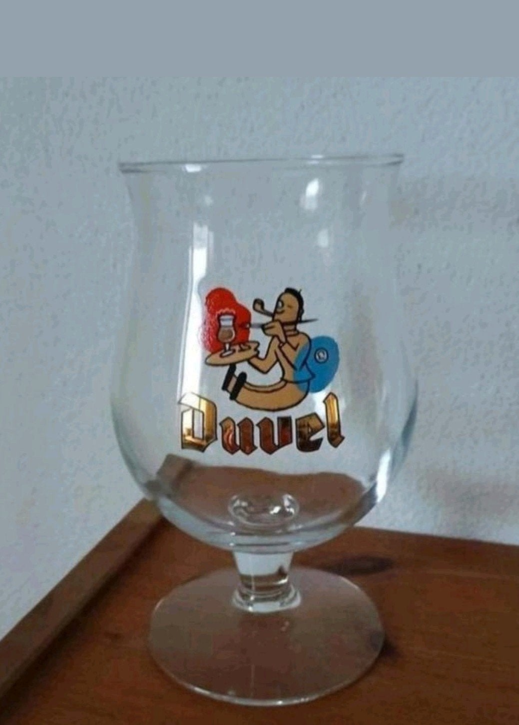 Duvel glas, Verzenden, Zo goed als nieuw, Glas of Glazen, Duvel