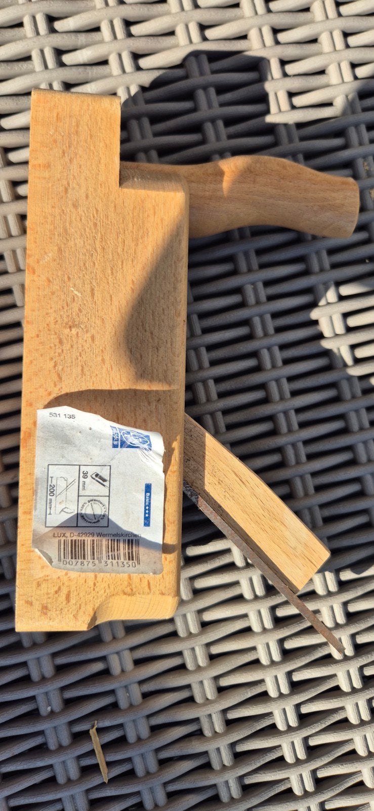 Houten handschaaf - LUX, Ophalen, Gebruikt, Overige typen, Overige merken