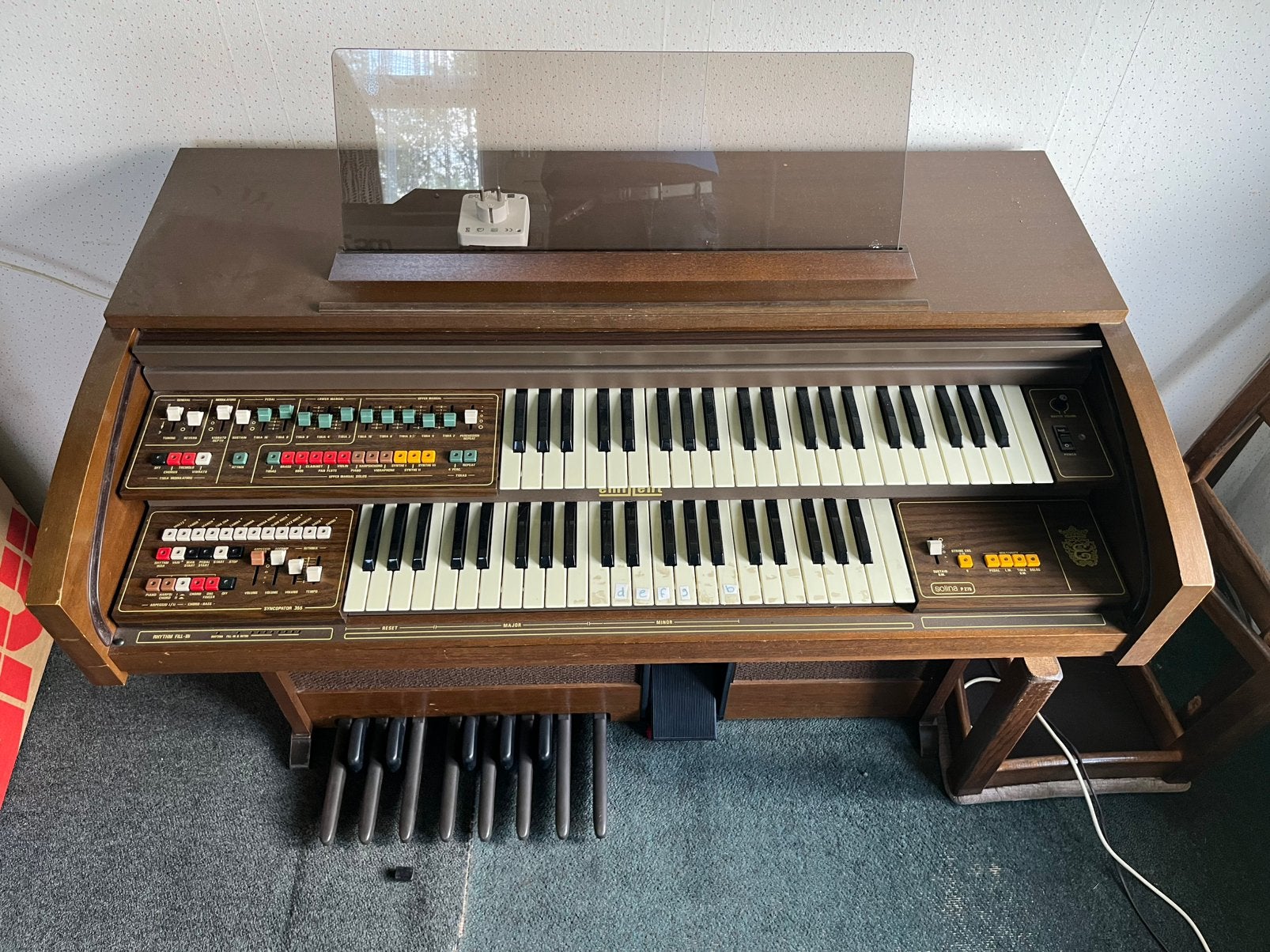 Orgel met krukje, Muziek en Instrumenten, Ophalen, Zo goed als nieuw, 2 klavieren, Orgel