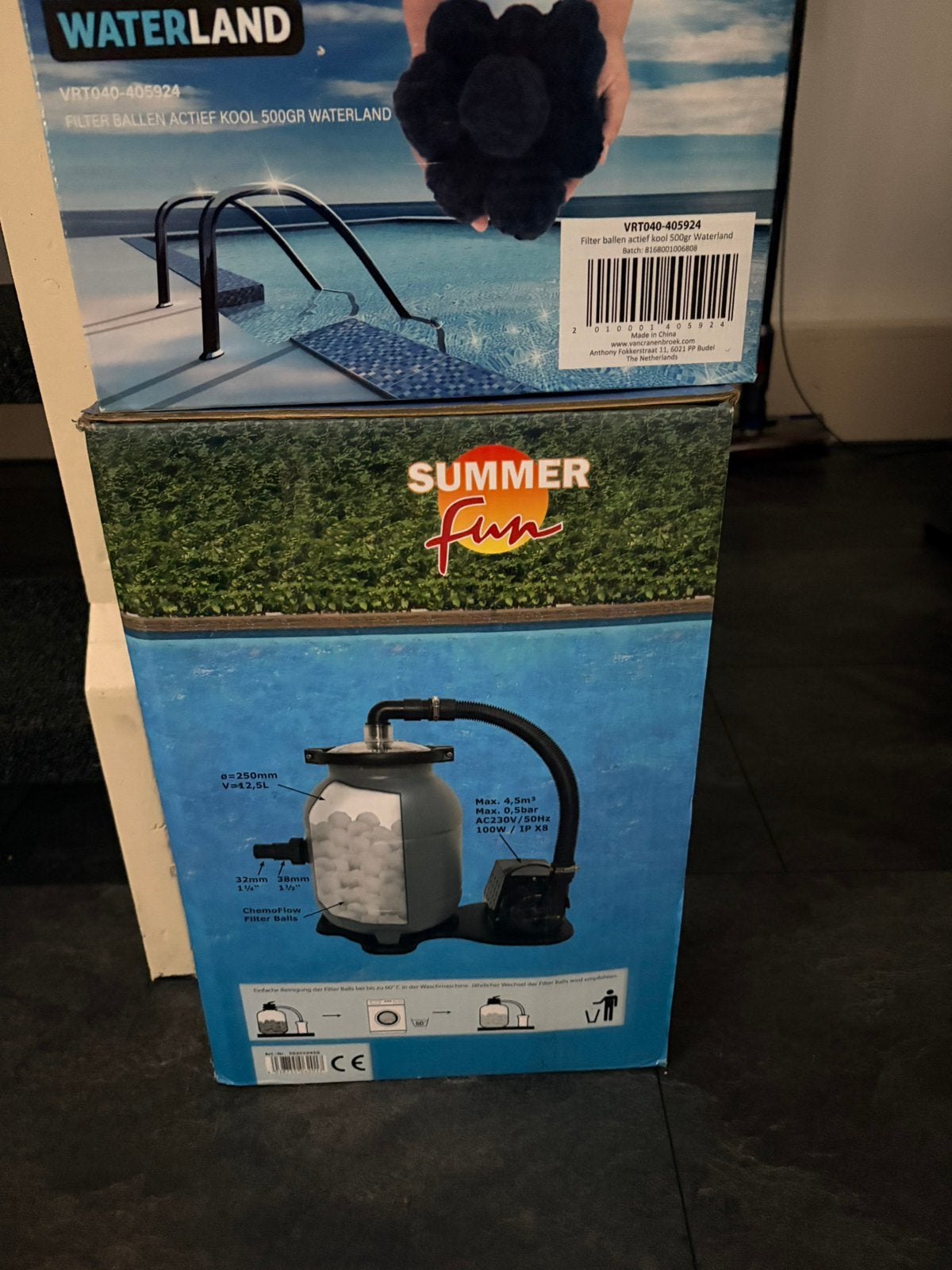 Summer Fun Poolfilter-Set BestClean Easy met extra ballen, Tuin en Terras, Ophalen of Verzenden, Zo goed als nieuw, Zwembadpomp