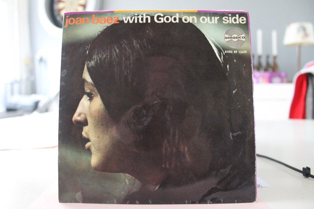 7" Single Joan Baez - With God On Our Side / Farewell Angeli, Cd's en Dvd's, Gebruikt, 7 inch, Ophalen of Verzenden, Pop