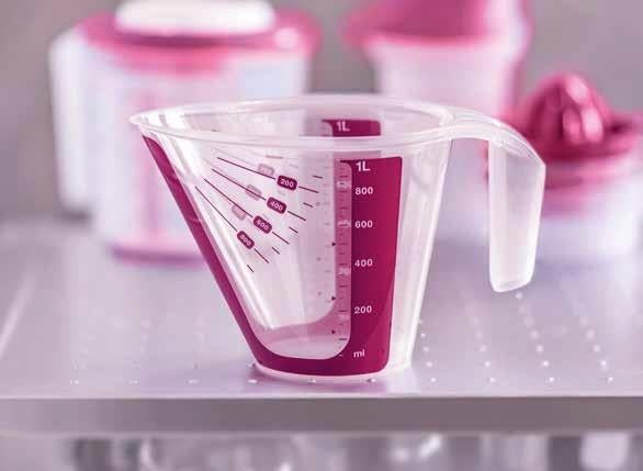 Tupperware Maatkan/ Maatbeker 1L Rood Nieuw Laatste, Ophalen of Verzenden, Nieuw, Rood, Beker of Kan