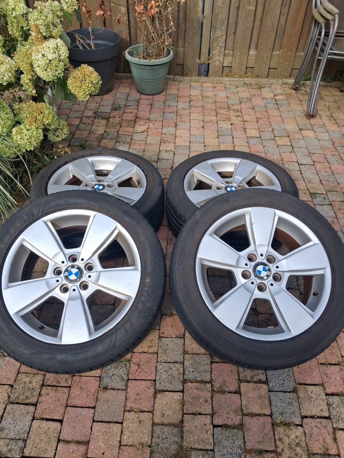 Goodyear zomerbanden met BMW velgen - 235/50R18, Ophalen, 18 inch, Gebruikt, Banden en Velgen
