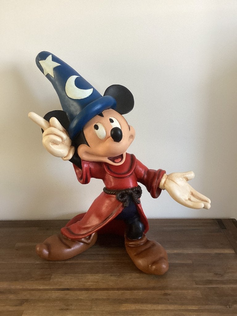 Mickey Mouse Fantasia beeld, Verzamelen, Disney, Ophalen of Verzenden, Mickey Mouse, Zo goed als nieuw, Beeldje of Figuurtje