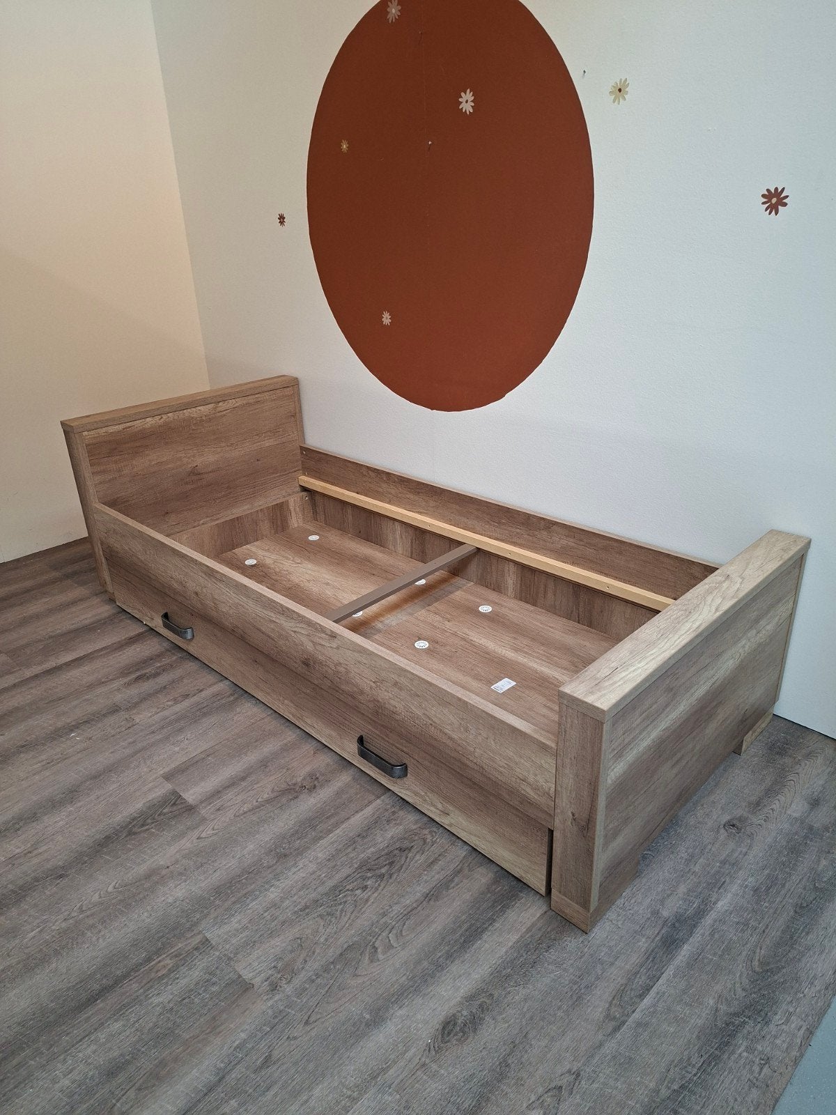 Kidsmill Brent bed 90x200 inclusief lade, grijs, Kinderen en Baby's, Ophalen, Zo goed als nieuw, 180 cm of meer, 85 tot 100 cm