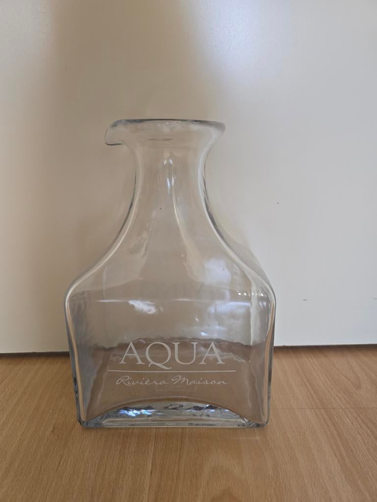 Riviera Maison Aqua karaf/fles, Overige kleuren, 50 tot 75 cm, Ophalen of Verzenden, Glas