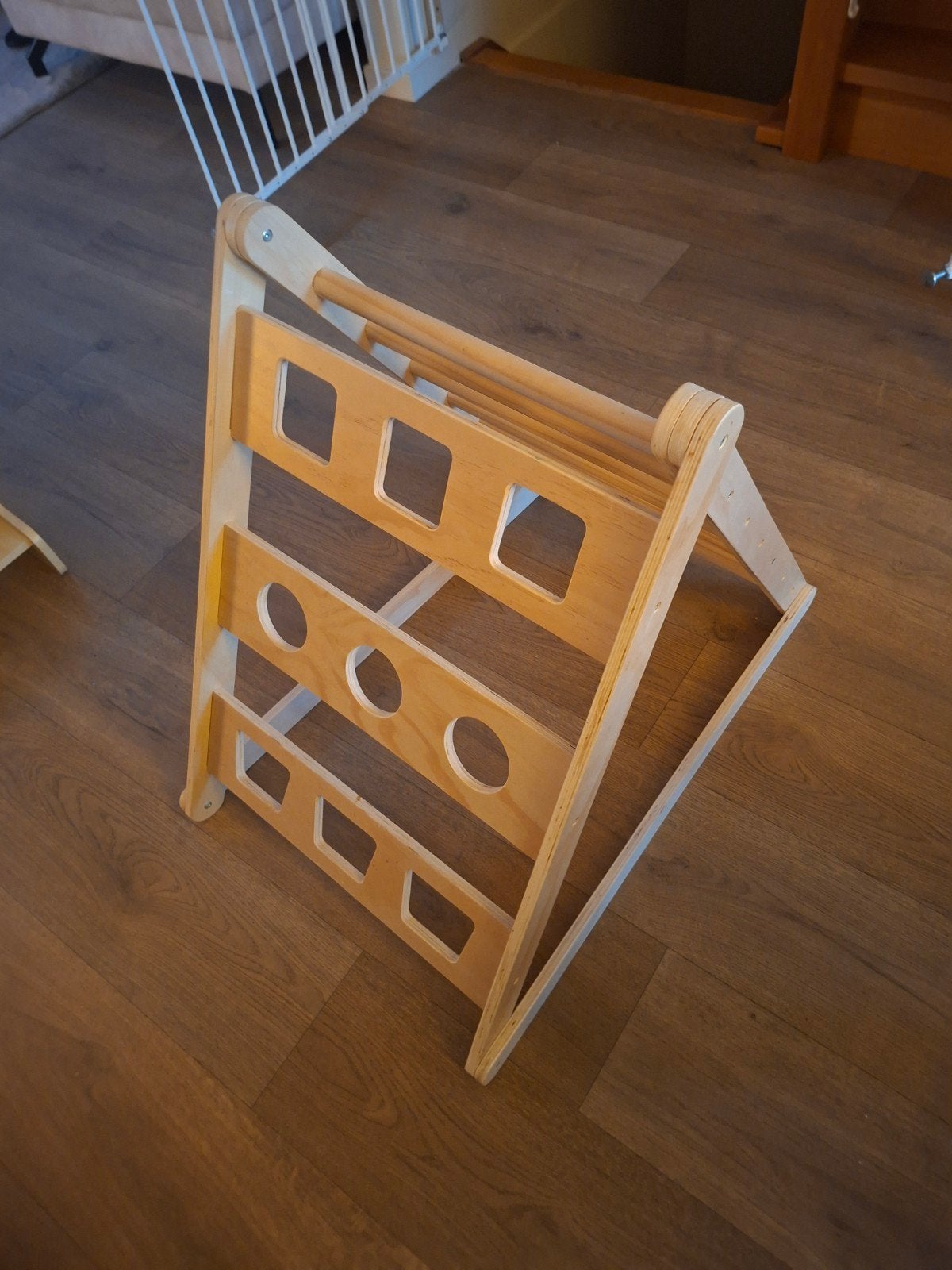 Houten Klimrek voor Kinderen - Montessori Speelgoed, Kinderen en Baby's, Ophalen of Verzenden, Zo goed als nieuw, Klimwand