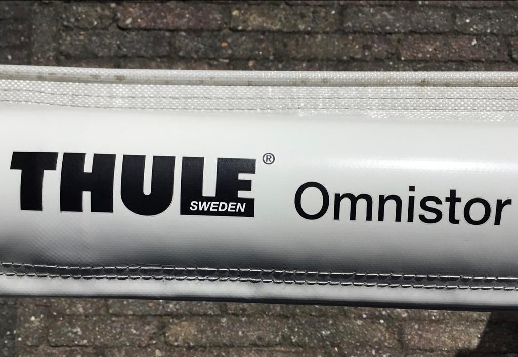 Thule mystic grey 1200 luifel en Obelink stormset, Ophalen, Zo goed als nieuw