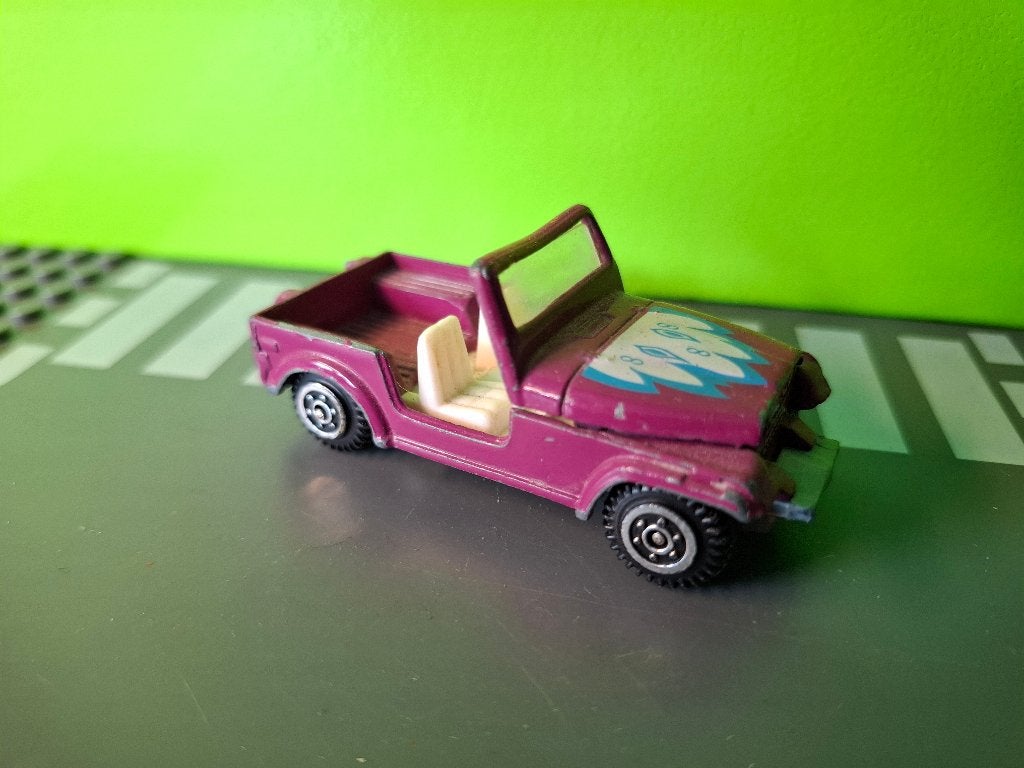 Yatming - Jeep [paars] 1/60, Ophalen of Verzenden, Gebruikt, Auto