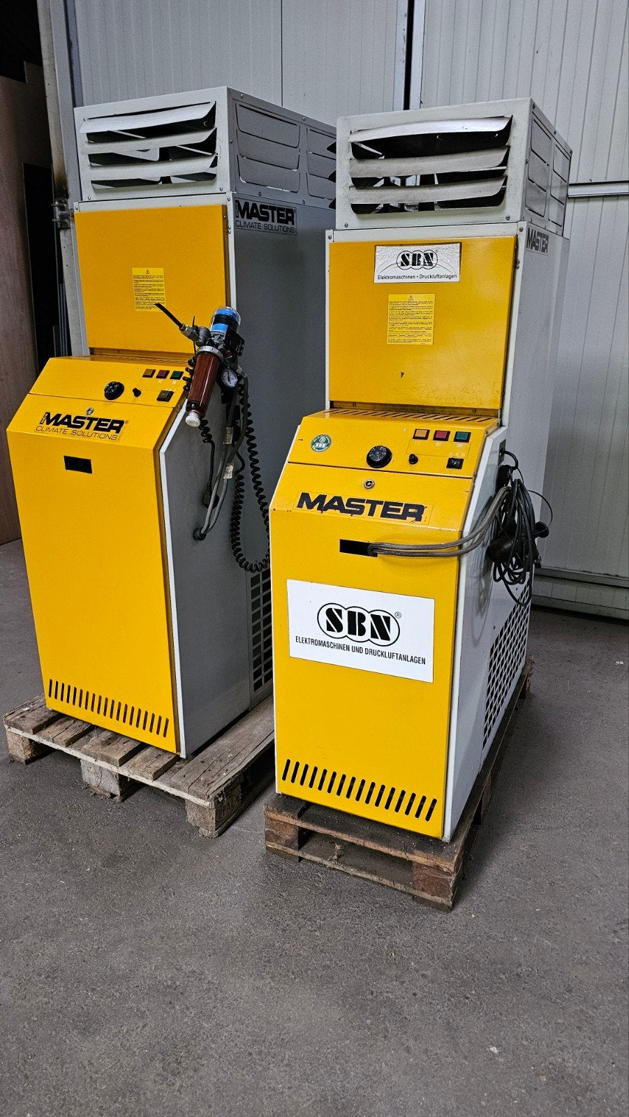 2 x Professionele Master Heaters BF 75 & BF 45, Ophalen, Gebruikt, Kachel, 80 cm of meer