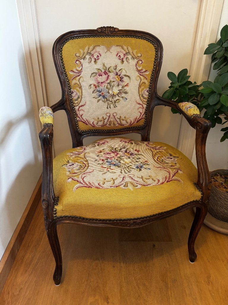 Vintage Louis XV stoel, Antiek en Kunst, Antiek | Meubels | Stoelen en Banken, Ophalen