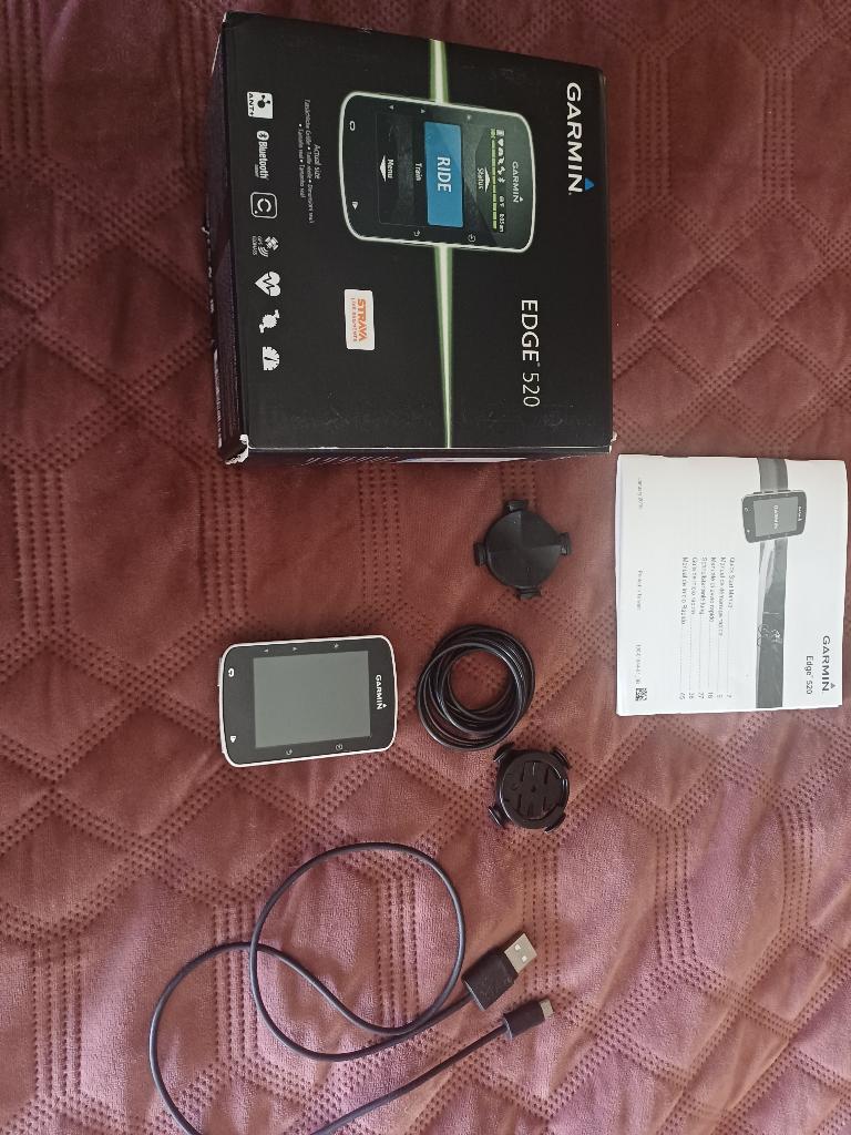 Garmin Edge 520, Fietsen en Brommers, Fietsaccessoires | Fietscomputers, Verzenden, Draadloos, Zo goed als nieuw