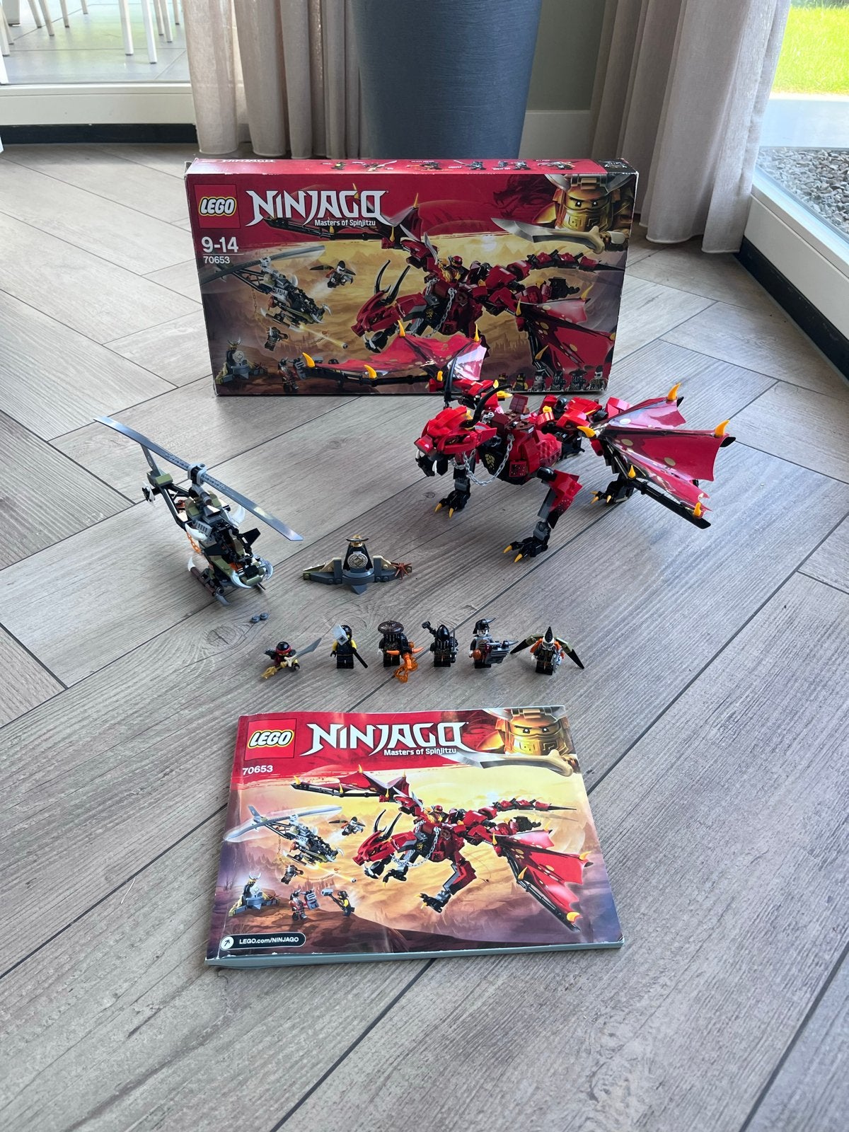 Lego Ninjago 70653 Draak van de Destructie, Gebruikt, Lego, Ophalen of Verzenden, Compleet