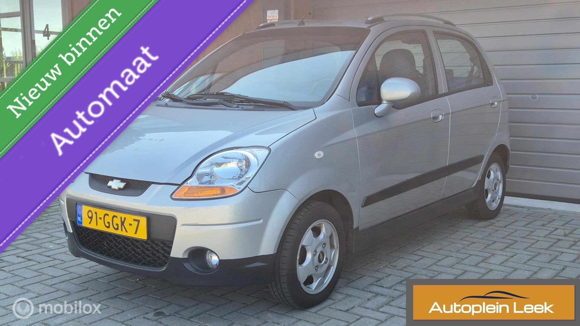Chevrolet Matiz 0.8 Style AUTOMAAT AIRCO ELEKTRISCHE RAMEN, Gebruikt, Origineel Nederlands, Bedrijf, 3 cilinders