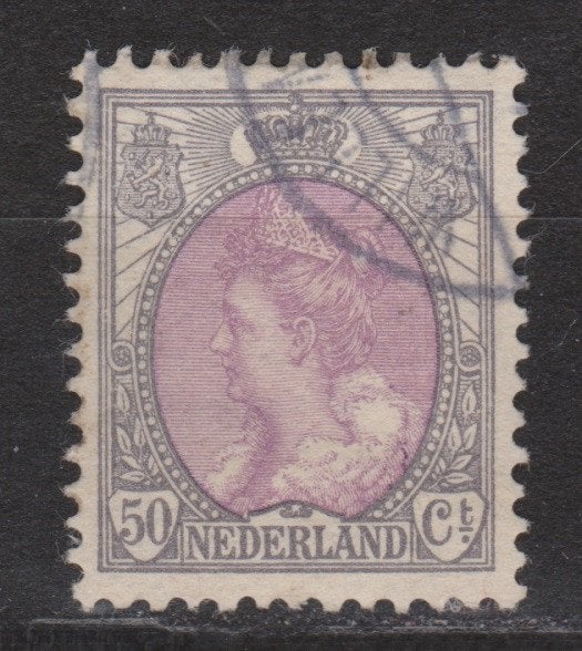 NVPH 75 gebruikt Wilhelmina 1899 ; OUD NEDERLAND per stuk, Ophalen of Verzenden, T/m 1940, Gestempeld