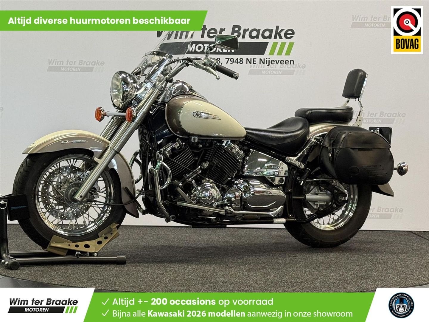 Yamaha Dragstar 650 Classic (bj 2007) 8,198 km, Motoren, Motoren | Yamaha, Bedrijf, Chopper, 12 t/m 35 kW, 2 cilinders, Minimaal motorrijbewijs A2