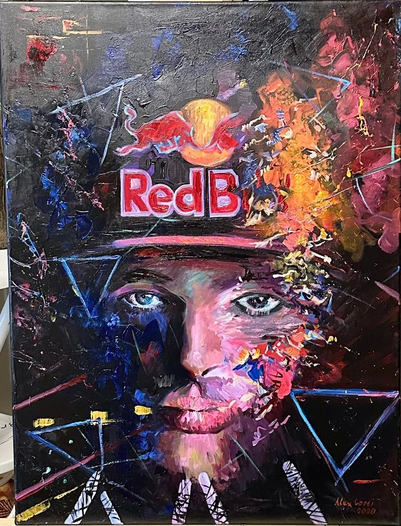 Alex L- Max Verstappen- Handgeschilderd (100%)- Uniek, Ophalen of Verzenden