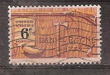 USA, Daniel Boone, 1968., Ophalen of Verzenden, Gestempeld, Noord-Amerika