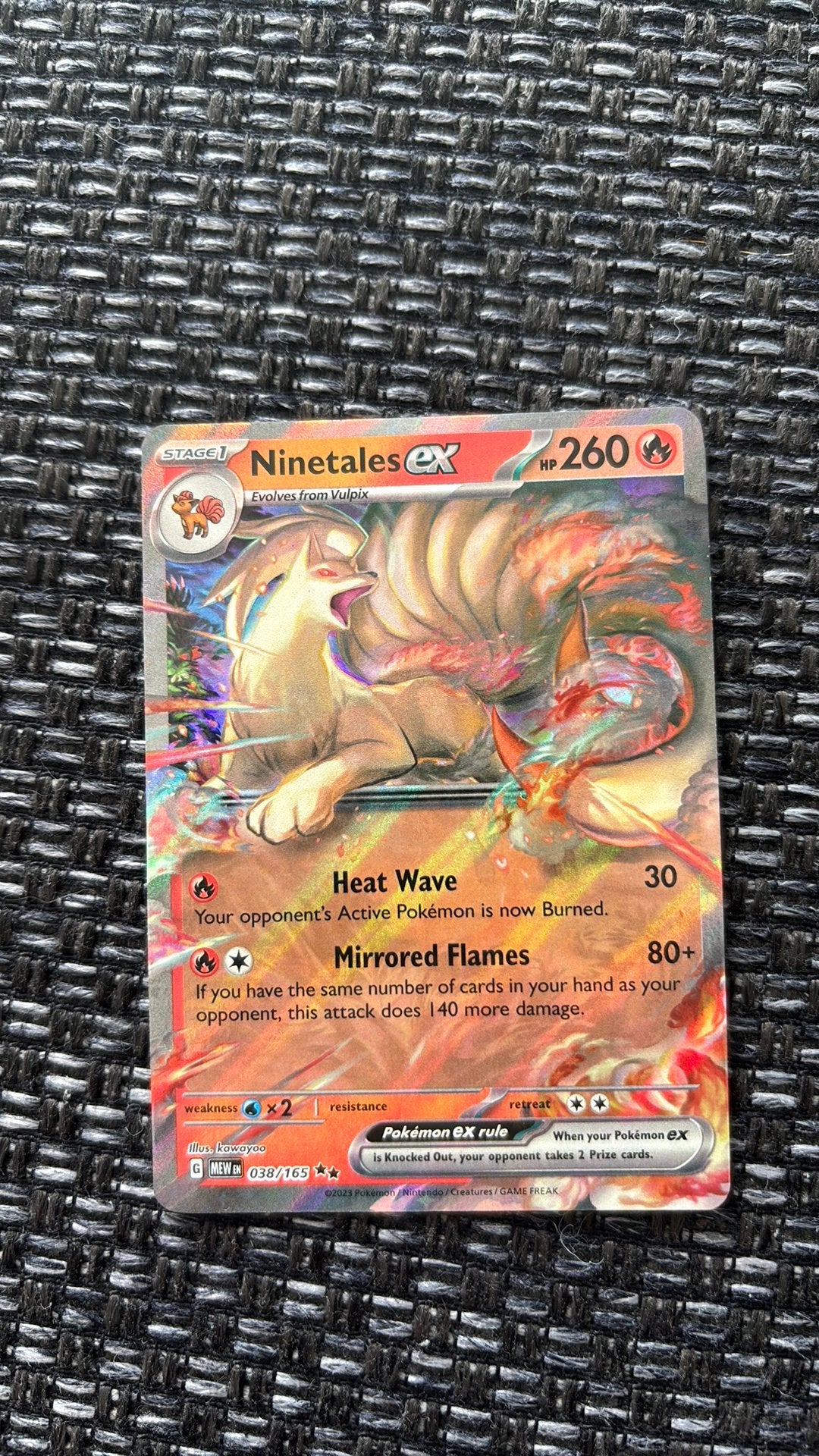 Ninetales EX 038/165, Verzenden, Nieuw, Losse kaart