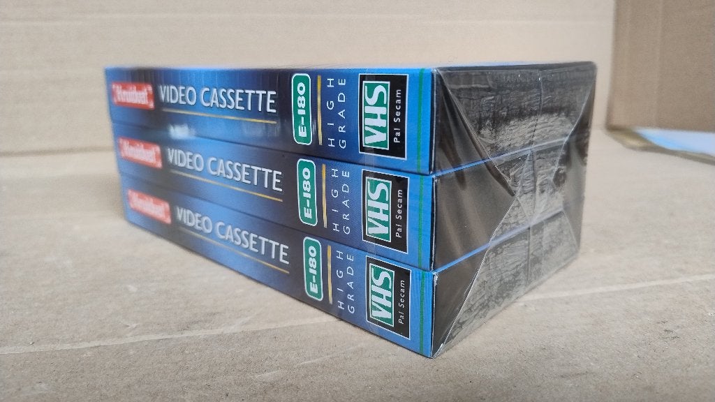 3 VHS videobanden Kruidvat E-180 nieuw in verpakking, Cd's en Dvd's, VHS | Film, Alle leeftijden, Overige genres, Ophalen of Verzenden