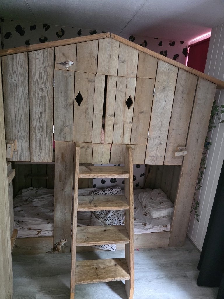 Stapelbed, Kinderen en Baby's, Kinderkamer | Stapelbedden en Hoogslapers, Ophalen, Gebruikt, Stapelbed