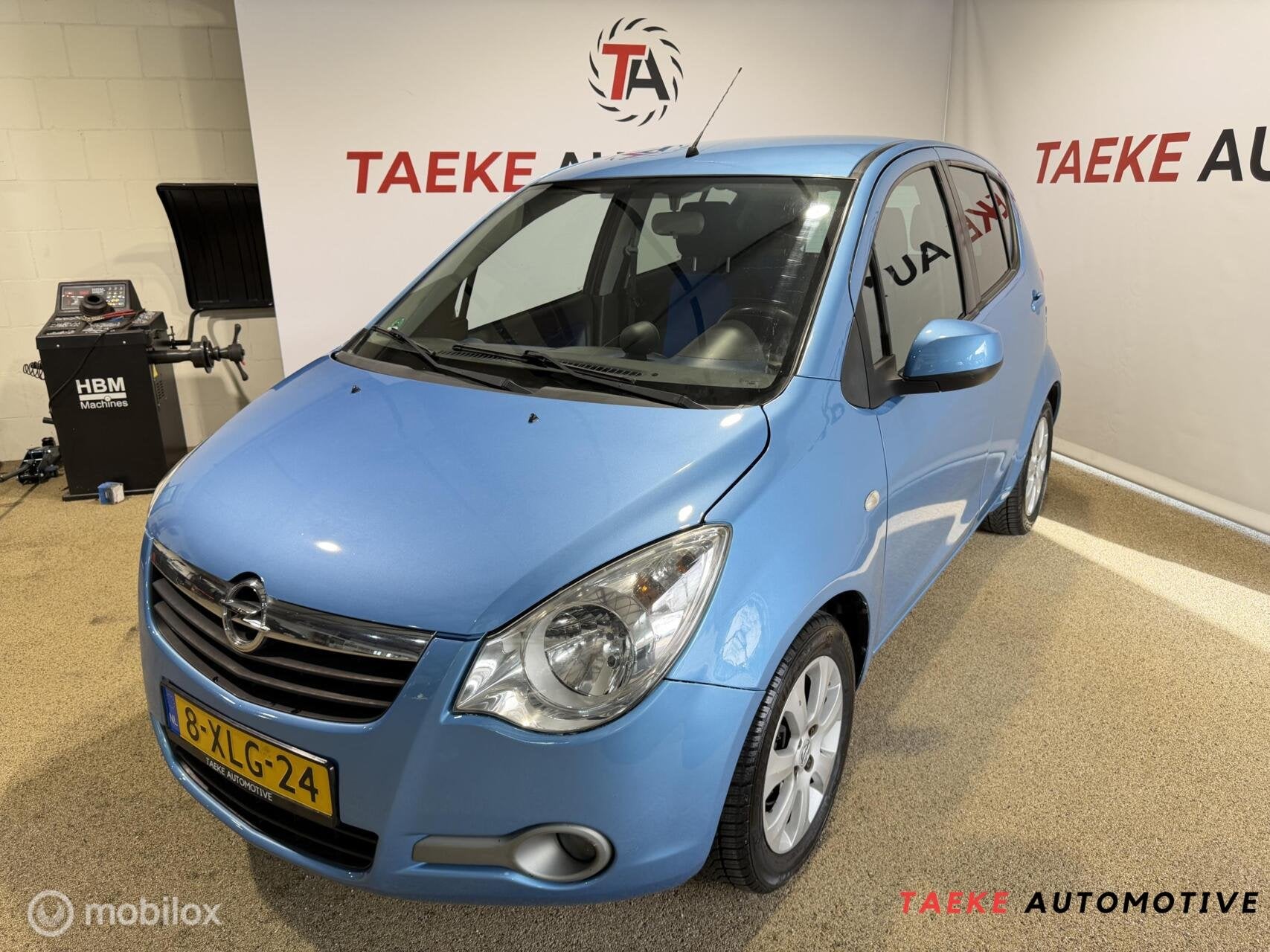 Opel Agila 1.2 Edition Airco/Apk, Auto's, Voorwielaandrijving, 965 kg, Blauw, Bedrijf