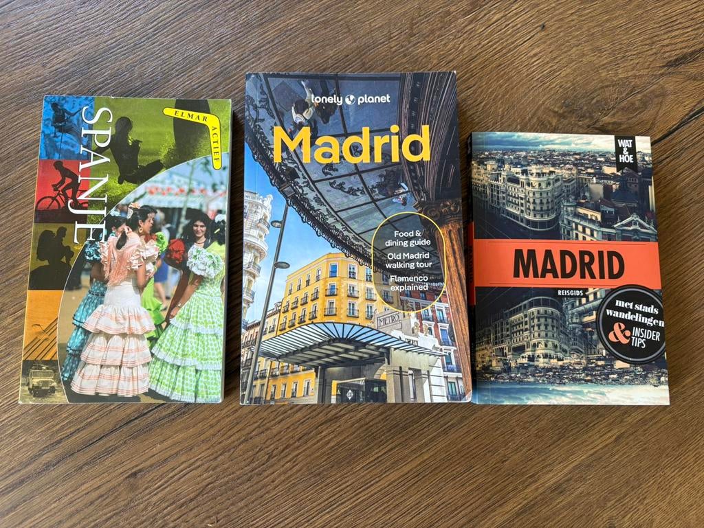 Te koop: 3x Reisgids Madrid / Spanje, Boeken, Reisgidsen, Lonely Planet, Europa, Ophalen of Verzenden, Zo goed als nieuw