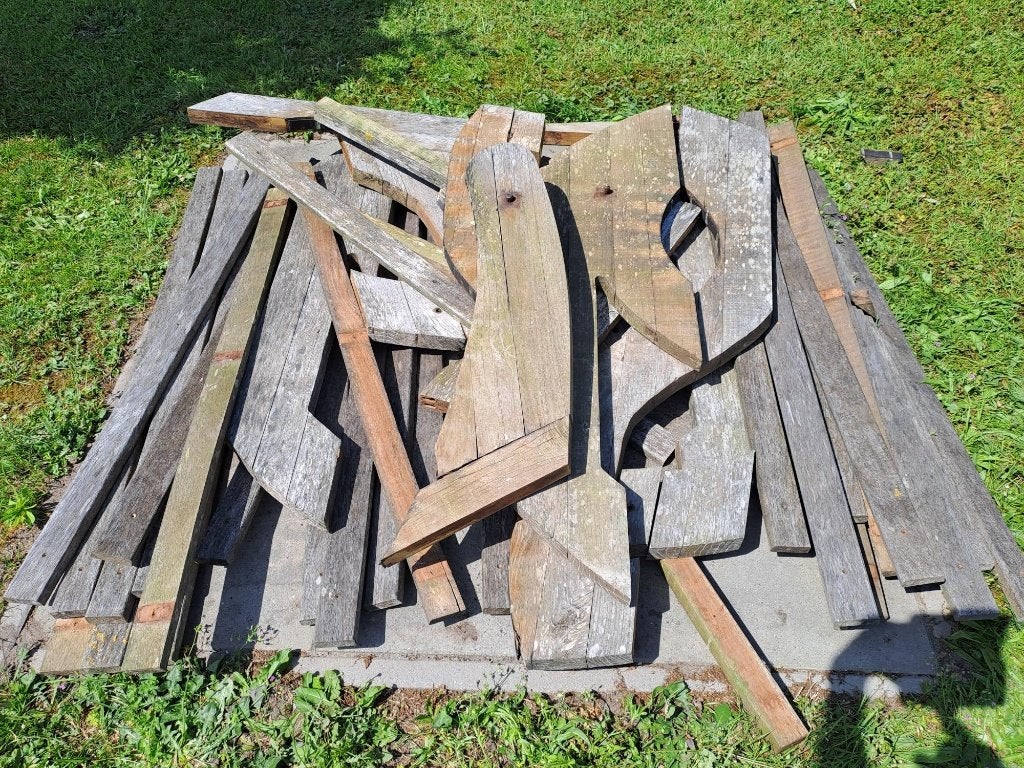 robinia en iroko hout te koop, Ophalen, Gebruikt, Planken, Hardhout
