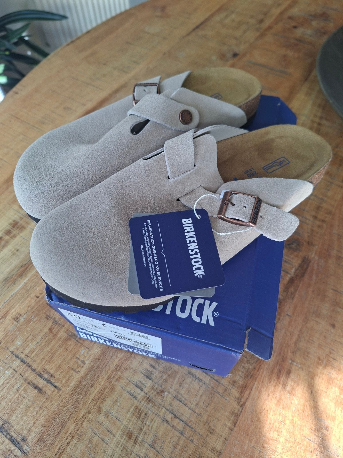 birkenstock boston sand maat 40, Kleding | Dames, Schoenen, Beige, Nieuw, Ophalen of Verzenden, Sneakers of Gympen